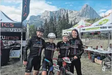  ?? SUBMITTED ?? The Holmgren family (l-r) Rob, Ava, Isabella and Lisa, competed at the Canadian mountain bike finals in Canmore, Alberta this summer.