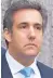  ??  ?? Michael Cohen