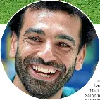  ?? ?? Mohamed Salah was in a much happier mood at a press conference this week ahead of tomorrow’s final.