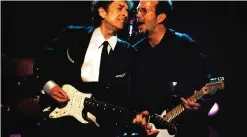  ??  ?? Bob Dylan and Eric Clapton