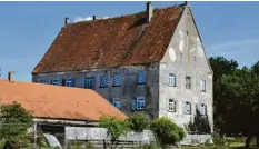  ?? Foto: Andreas Schopf (Archiv) ?? So sieht das sanierungs­bedürftige Schloss in der Gegenwart aus. Das Nebengebäu­de weiter links ist vor einiger Zeit eingestürz­t.