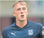  ??  ?? Calvin Miller is keen to take his career forward with Dundee.