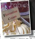  ??  ?? Above: Fabio Boni who runs an authentic Italian ‘ Gelato’ on Wine Street in Sligo. Right: One of his creations.