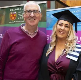  ??  ?? Louise Bennett (New Ross) with her parents Francis and Martina after her conferring