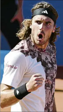  ?? FOTO: MANEL MONTILLA ?? Stefanos Tsitsipas, doble finalista del torneo