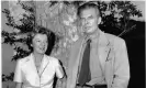  ??  ?? The novelist Aldous Huxley with his wife, Laura. Photograph: AP