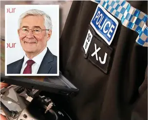  ?? ?? ● Rochdale MP Tony Lloyd (inset) wants to get the police back into the communitie­s to tackle crime