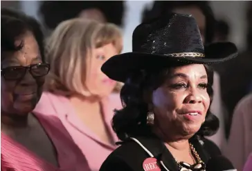  ?? SCOTT OLSON Getty Images ?? U.S. Rep. Frederica Wilson compared the killing to one of America’s arguably most infamous lynchings, Emmett Till.