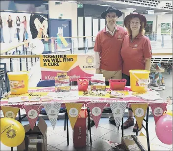  ??  ?? GOOD CAUSE The charity stall for the August event was for Brain Tumour Research