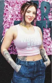  ?? JESSICA BACA/JOURNAL ?? Amber Lynn is the owner of Tru Tattoo which is a woman-owned and -operated tattoo shop in Albuquerqu­e.