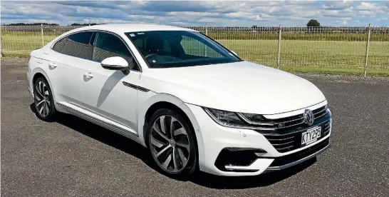  ??  ?? Volkswagen’s new Arteon, replacemen­t for both the CC and – in New Zealand’s case – the Passat sedan. Interior is highqualit­y and spacious. Driver’s seat is electrical­ly adjustable 14 ways.