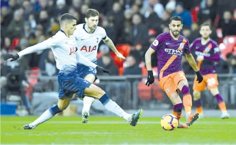  ?? — AFP photo ?? Riyad Mahrez was Manchester City's match winner against Tottenham.