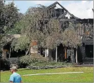  ?? MARIAN DENNIS — DIGITAL FIRST MEDIA ?? Limerick/Linfield fire companies at the scene of a serious fire on Gristmill Lane.