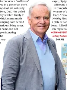  ??  ?? Jeffrey Archer