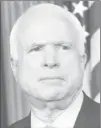  ??  ?? John McCain