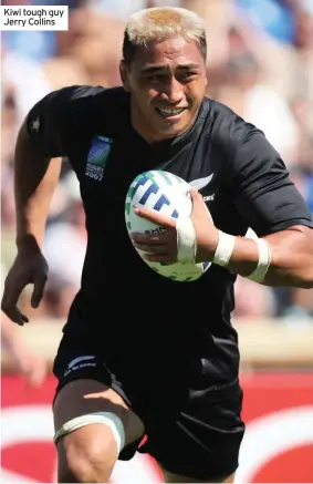  ??  ?? Kiwi tough guy Jerry Collins