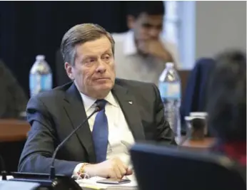  ?? RANDY RISLING/TORONTO STAR ?? It is unclear whether Mayor John Tory is willing to move aggressive­ly to achieve new plans, Edward Keenan writes.
