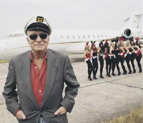  ??  ?? Huge Hefner became the flamboyant symbol of the lifestyle he espoused - the centre of a constant party