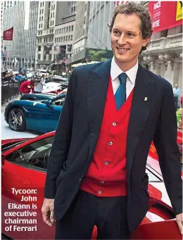  ?? ?? Tycoon: John Elkann is executive chairman of Ferrari