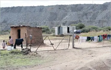  ?? PHOTO: DUMISANI SIBEKO ?? Communitie­s of the Mapela Traditiona­l Council in Mapela, Mokopane, say mining has brought nothing but misery to their lives, taking not only their land without compensati­on, but their houses too, which are cracked when blasting takes place.