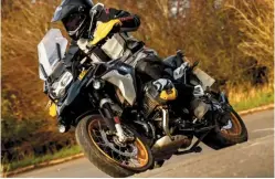  ??  ?? BMW R1250GS features larger engine with Shiftcam system