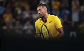  ?? Photograph: Matt King/Getty ?? ‘No sooner had Nick Kyrgios pledged $200 to the fireys for every ace he hit this summer than the online razor gang of Kyrgios haters stood at ease.’