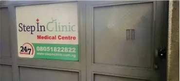  ??  ?? Gonen Segev’s clinic in Wuse has been closed following news of his arrest by Israeli authoritie­s for allegedly spying for Iran selling state secret to the Iranian embassy in Abuja