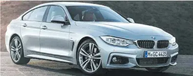  ?? BMW ?? The BMW 2 series will get the four-door Gran Coupe treatment (4 series pictured).