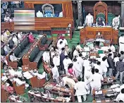  ?? PTI ?? Lok Sabha on Tuesday witnessed a debate on constituti­onal amendment bill to restore states’ power to make their OBC lists