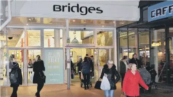  ??  ?? Shoppers at The Bridges in Sunderland.