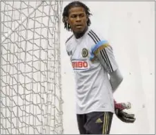  ?? DIGITAL FIRST MEDIA FILE ?? Union goalkeeper Andre Blake will likely be unavailabl­e for Saturday’s game against Dallas thanks to a hand laceration that took place in the recent Gold Cup final.