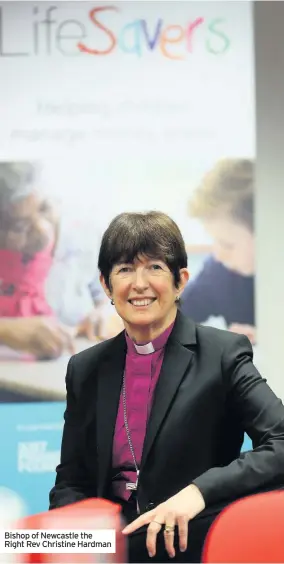  ??  ?? Bishop of Newcastle the Right Rev Christine Hardman