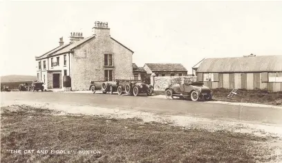  ??  ?? The Cat and Fiddle Inn photograph­ed in the early 1900s