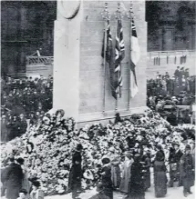  ??  ?? The Cenotaph, London, November 11, 1920