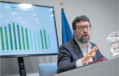  ?? ?? El secretario de Estado de Empleo y Economía Social, Joaquín Pérez Rey.