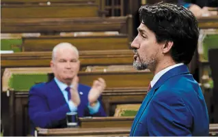  ?? SEAN KILPATRICK THE CANADIAN PRESS ?? Prime Minister Justin Trudeau and the Liberals maintained an anticorrup­tion committee would amount to a time-consuming fishing expedition.