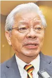  ??  ?? Tan Sri Datuk Amar Dr James Masing