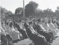  ?? Lynzie Lowe/appeal-democrat ?? More than 400 seniors graduated from Yuba City High School on June 4 in two ceremonies held at Honker Stadium.