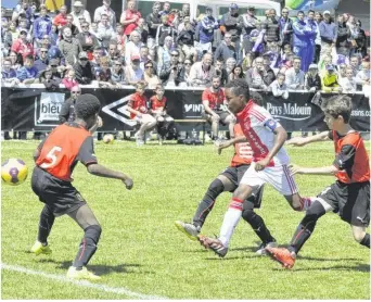  ??  ?? L’an passé, duel entre les Hollandais de l’Ajax d’Amsterdam et les Bretons du Stade Rennais