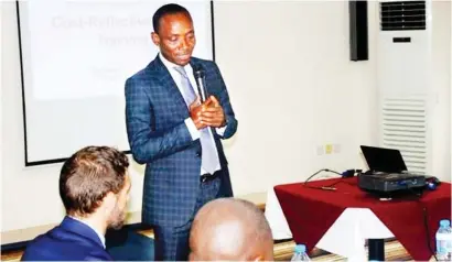  ??  ?? Chairman of the Nigerian Electricit­y Regulatory Commission (NERC), Dr Sam Amadi addresses participan­ts at the NERC/National Associatio­n of Regulatory Utility Commission­ers (NARUC) organised cost reflective tariff workshop in Abuja recently