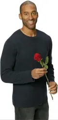  ??  ?? Matt James, who will be the next bachelor on the 25th season of the romance reality series “The Bachelor.”