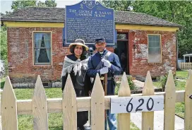  ?? BILL LACKEY / STAFF ?? Dorothy Booker and Dale Henry at The George and Sarah Gammon House, Springfiel­d’s historic stop on the Undergroun­d Railroad. Henry said he’s happy to see the remembranc­e of Black leaders who contribute­d to bringing Springfiel­d forward, a mission Gammon House is also carrying forward.