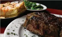  ?? Staff file photo ?? Fleming's Prime Steak House will serve a surf-and-turf special for Valentine's Day.