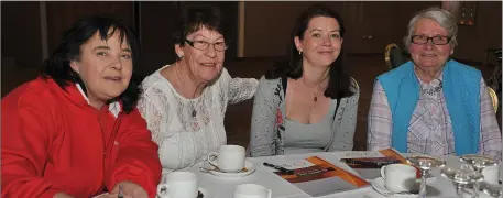  ??  ?? Sinead McArdle, Margaret Sands, Joan Jordan and Ronnie Bandenberg, MS Louth at the launch of ‘dis Ability Louth’.