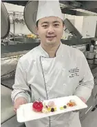  ??  ?? Jason Wang is the new executive pastry chef at the Shaw.