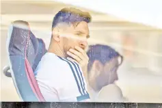  ?? - AFP photo ?? Lionel Messi and his team-mates were due to face Israel on Saturday in their final warm-up match before heading to Russia for the World Cup.