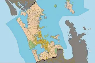  ??  ?? The Auckland Council boundaries within which the regional fuel tax will apply.