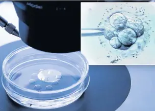  ??  ?? ●●Trafford could be the first area in Greater Manchester to scrap free IVF treatment