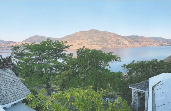  ?? JANE MUNDY ?? From the rooftop of God's Mountain, enjoy a stunning view of the eastern shore of Skaha Lake. It's a great place to sit and relax after a day filled with adventure.