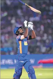  ??  ?? All eyes will be on Rajasthan Royals Sanju Samon who is in good nick.